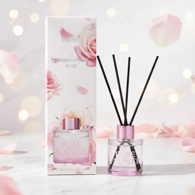 Floral Series Reed Diffuser, Rose (45ml)