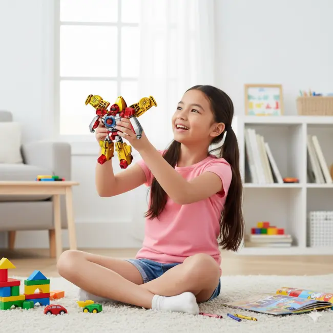 Transforming Toy Action Figure & Vehicle Model for Kids
