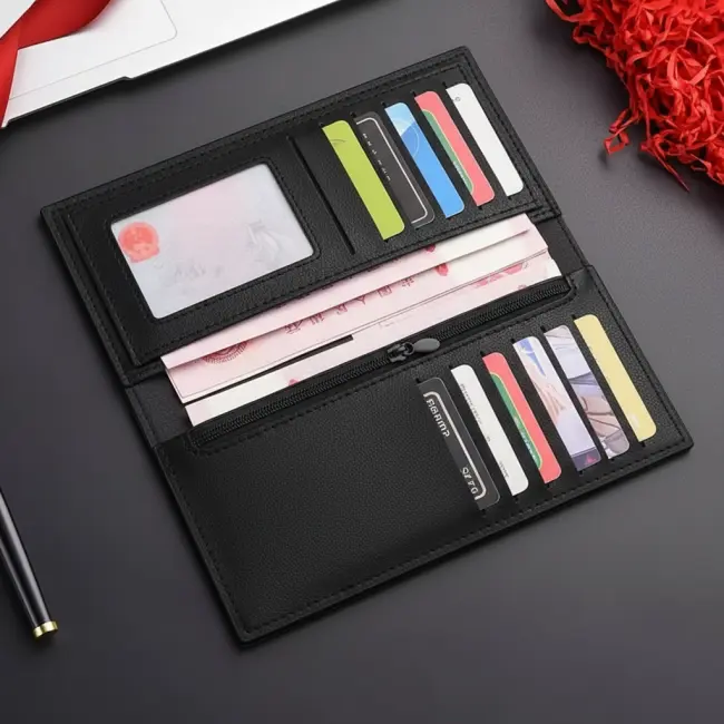 Long Bifold Design Men’s PU Leather Wallet