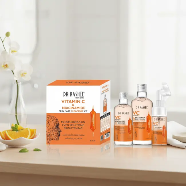 DR. RASHEL VITAMIN C NIACINAMIDE BRIGHTENING SKIN CARE CLEANSING 3PCS SET