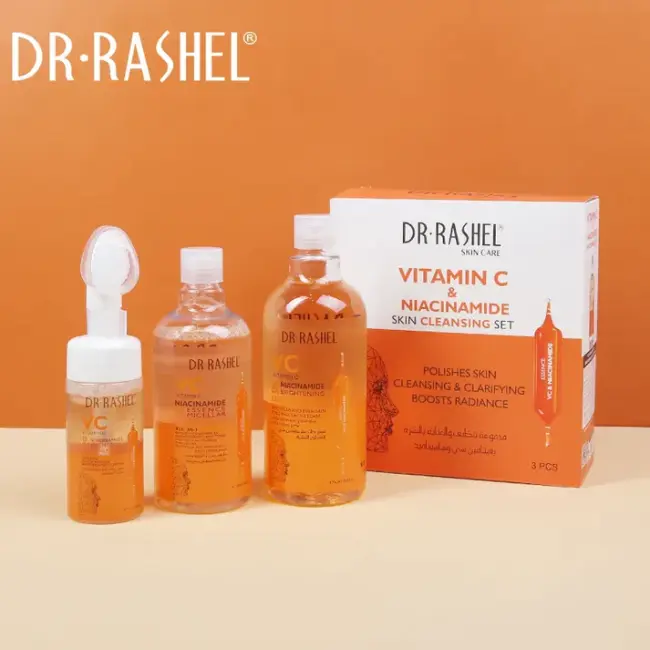 DR. RASHEL VITAMIN C NIACINAMIDE BRIGHTENING SKIN CARE CLEANSING 3PCS SET
