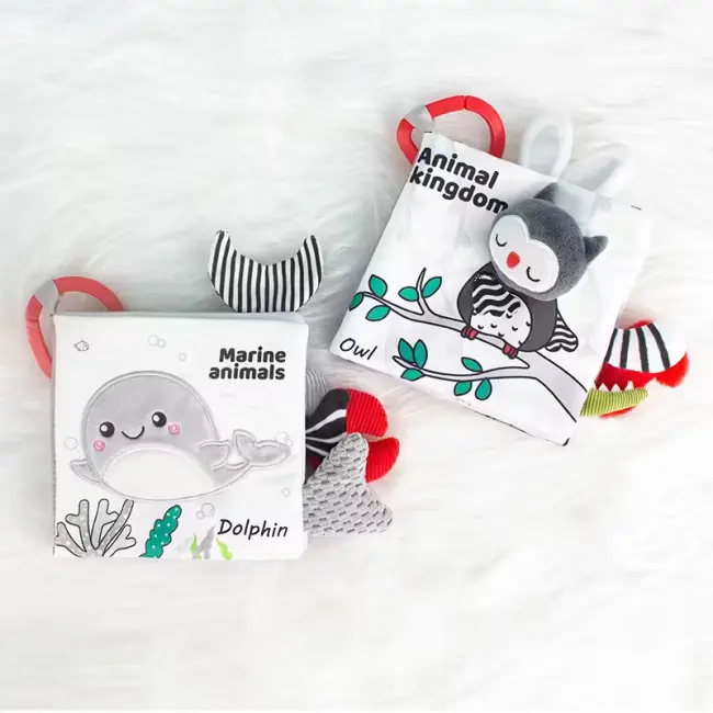 Black & White Cloth Book – Early Education Baby Soft Book