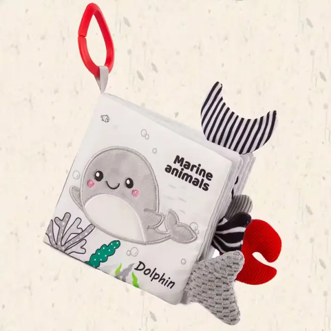 Black & White Cloth Book – Early Education Baby Soft Book