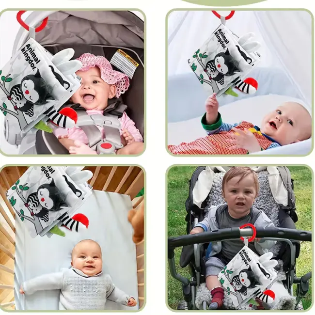 Black & White Cloth Book – Early Education Baby Soft Book