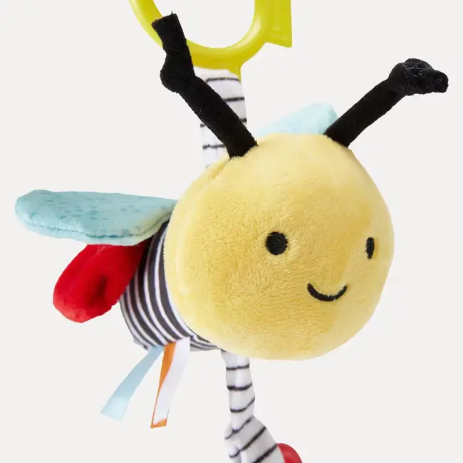 Pram Toy – Bee | Rattle & Teether for Babies (0+ Months)