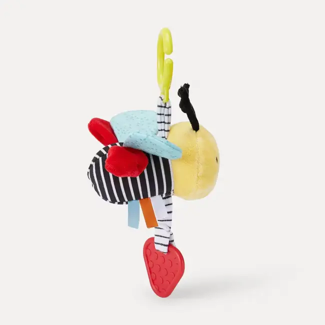 Pram Toy – Bee | Rattle & Teether for Babies (0+ Months)