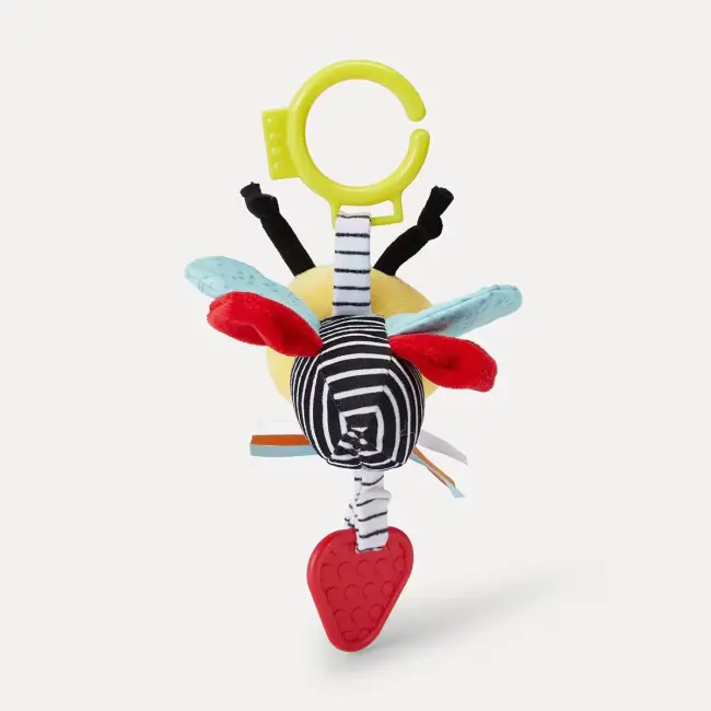 Pram Toy – Bee | Rattle & Teether for Babies (0+ Months)