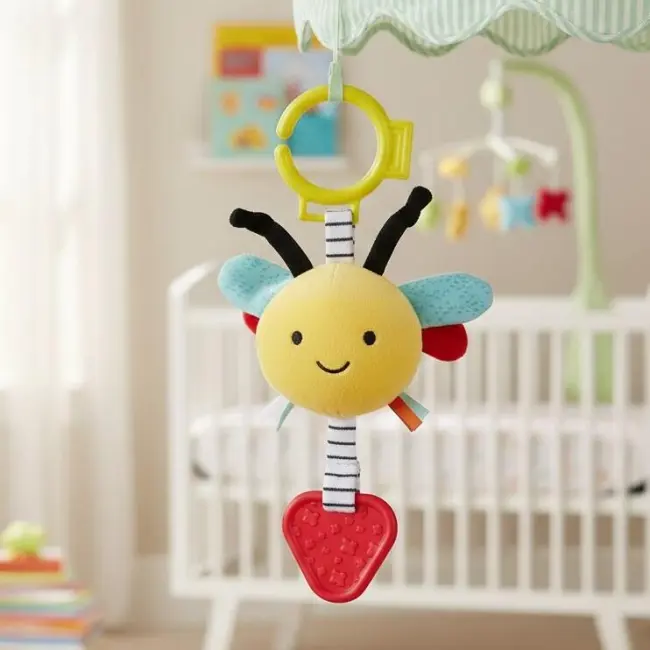 Pram Toy – Bee | Rattle & Teether for Babies (0+ Months)