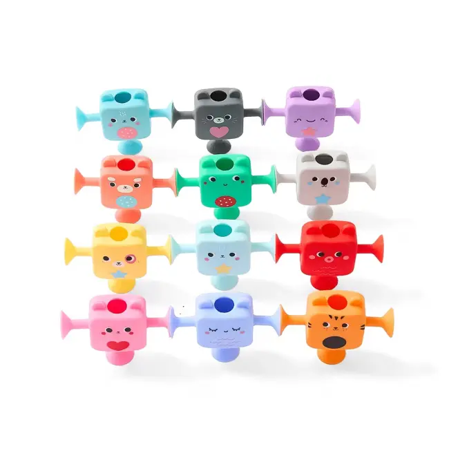 12 Pack Suction Bath Friends – Fun & Interactive Bath Toys for Babies (6+ Months)