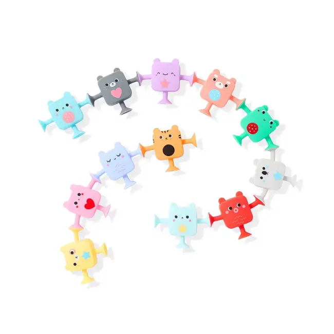 12 Pack Suction Bath Friends – Fun & Interactive Bath Toys for Babies (6+ Months)