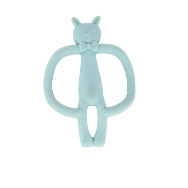 Silicone Teether – Blue | Soothing & Safe Teething Toy for Babies (3+ Months)