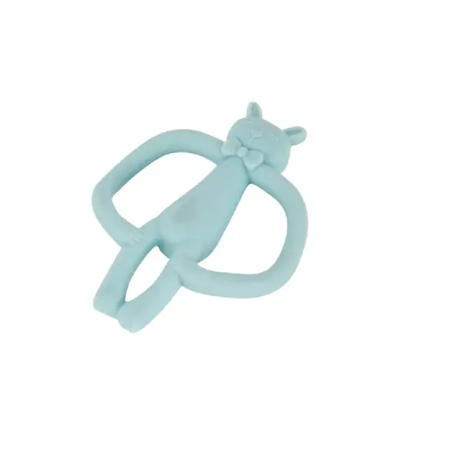 Silicone Teether – Blue | Soothing & Safe Teething Toy for Babies (3+ Months)