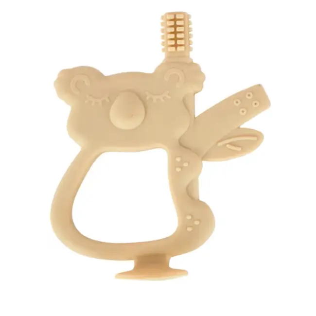 Silicone Teether – Cream | Soothing & Safe Teething Toy for Babies (3+ Months)