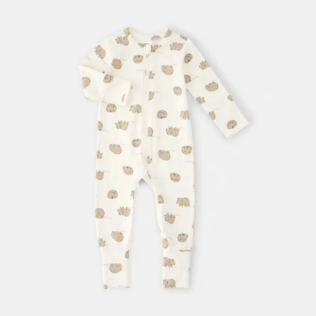Turn Cuff Coverall - 0-3/3-6Months