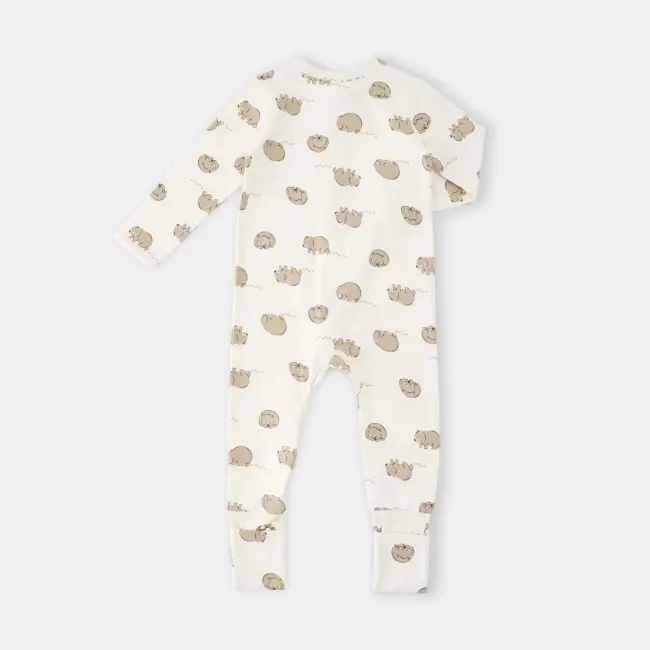 Turn Cuff Coverall - 0-3/3-6Months