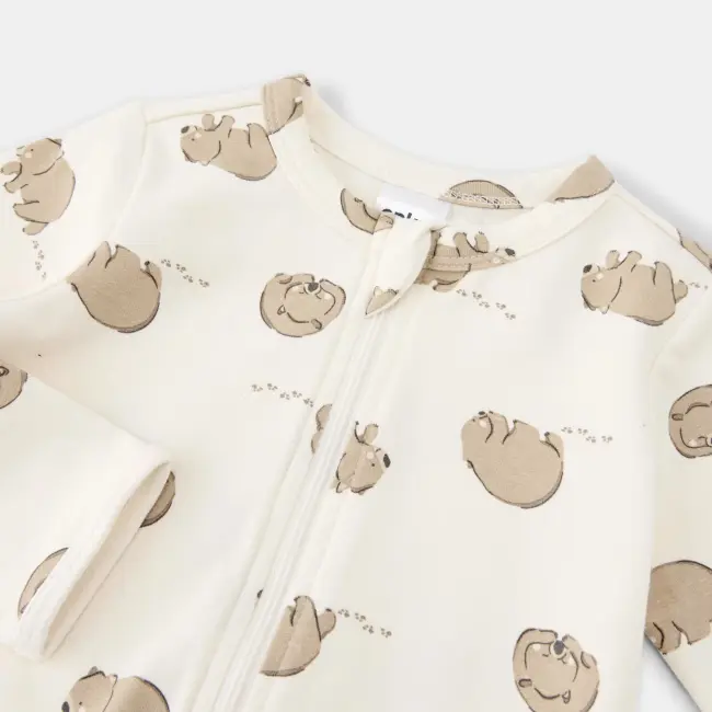 Turn Cuff Coverall - 0-3/3-6Months