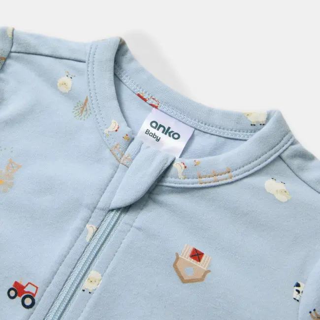 Turn Cuff Coverall - 0-3/3-6Months