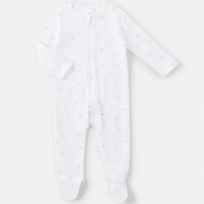 3 Pack Baby Coveralls - 100% Cotton -3-6 Months