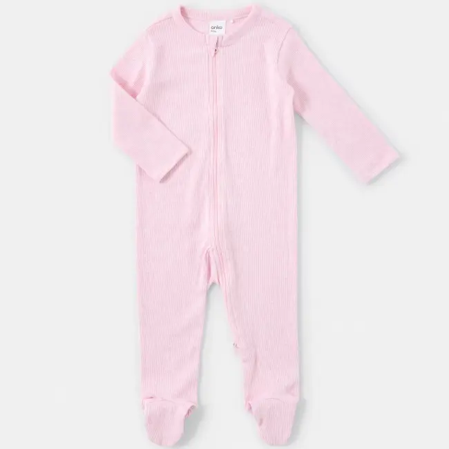 3 Pack Baby Coveralls - 100% Cotton -3-6 Months