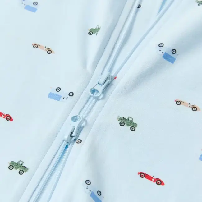 Short Sleeve Zip Romper - 3-6 Months
