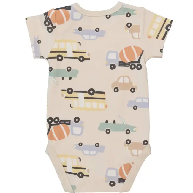 Baby Short Sleeve Cotton Interlock Bodysuit 0-3 Months