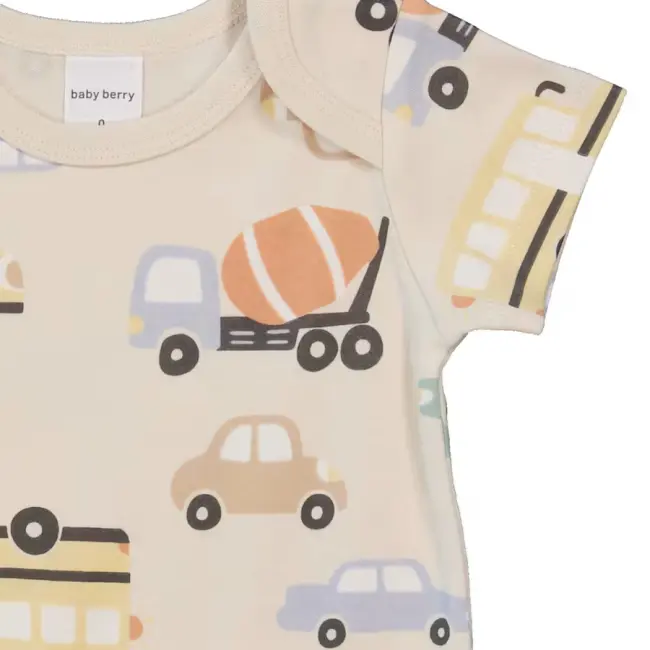 Baby Short Sleeve Cotton Interlock Bodysuit 0-3 Months