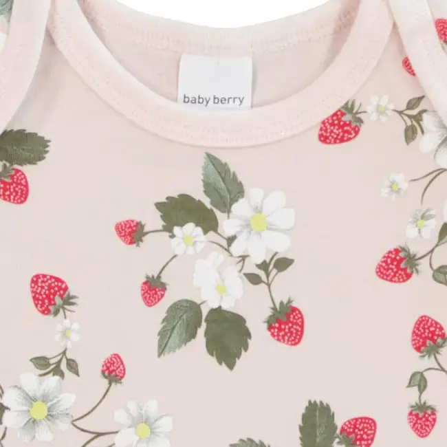 Baby Frill Sleeve Bodysuit Colour | Light Pink 0-3 Months