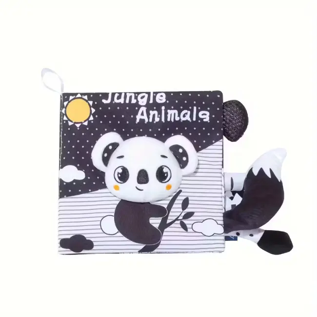 Animal Cloth Book for Babies – 3D Touch & Feel Sensory Learning Book