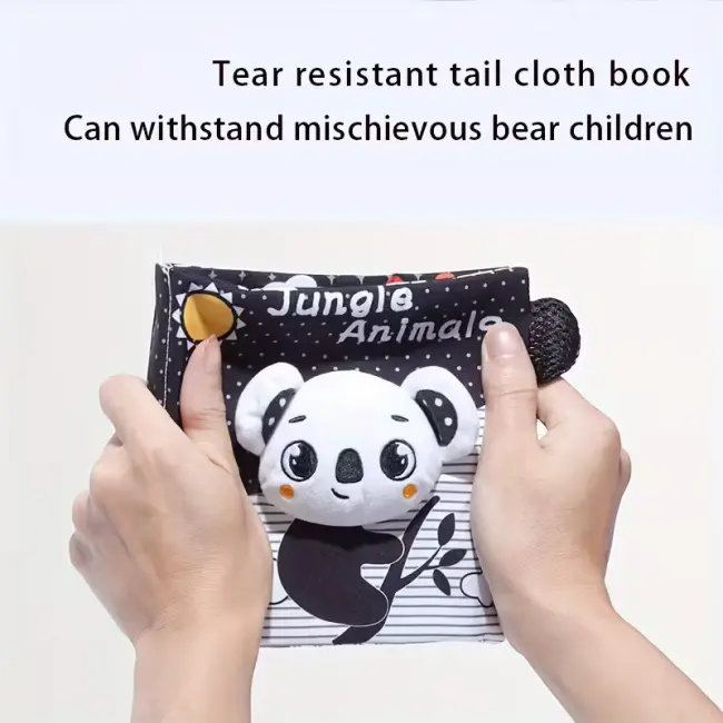 Animal Cloth Book for Babies – 3D Touch & Feel Sensory Learning Book