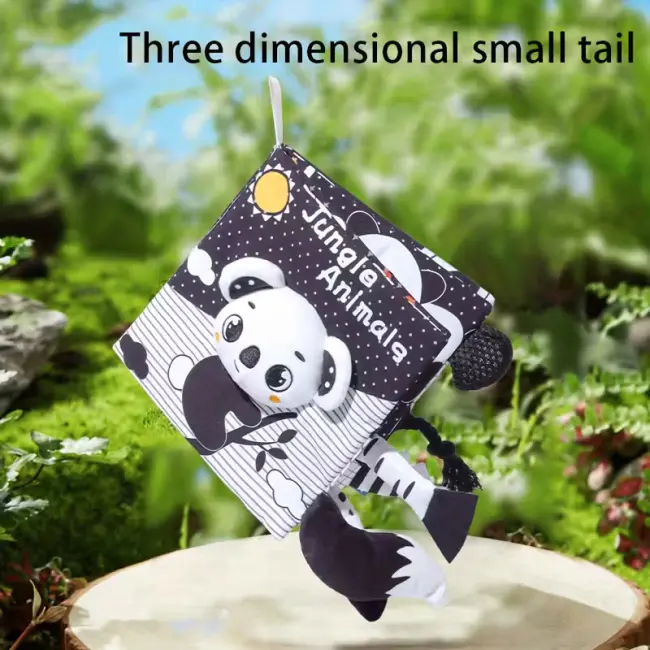 Animal Cloth Book for Babies – 3D Touch & Feel Sensory Learning Book