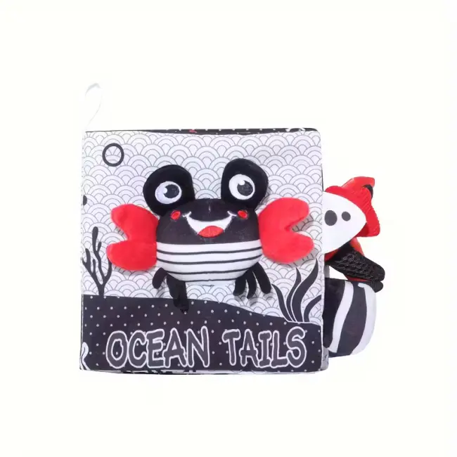 Animal Cloth Book for Babies – 3D Touch & Feel Sensory Learning Book