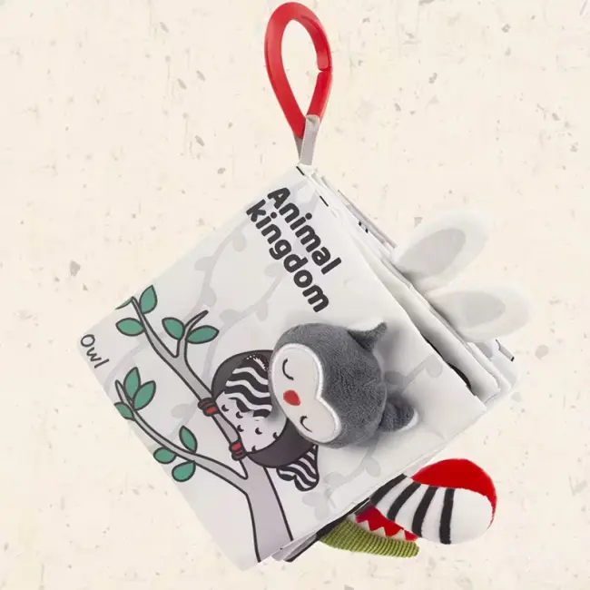Black & White Cloth Book – 3D Tail Touch & Feel Early Learning Book