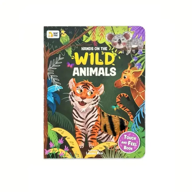 Wild Animal Touch & Feel Sensory Book for Toddlers