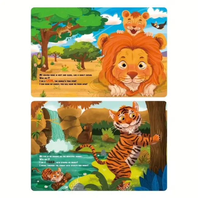 Wild Animal Touch & Feel Sensory Book for Toddlers