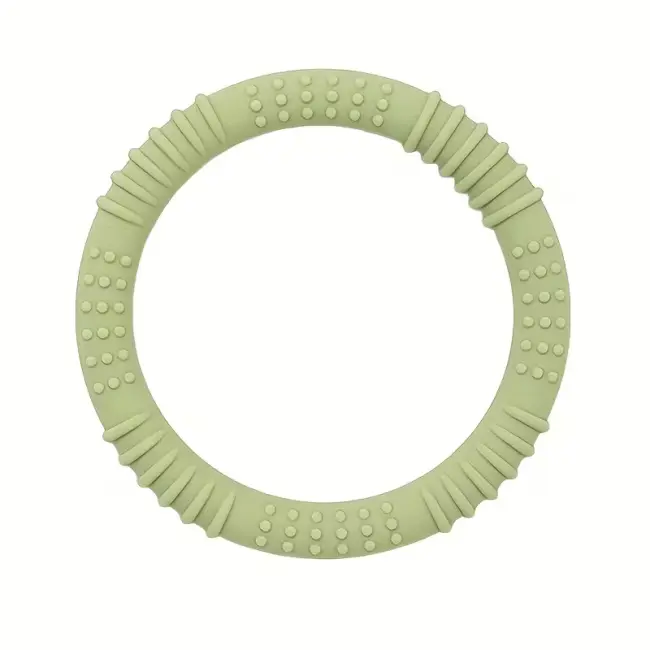 Colorful Silicone Teething Rings for Babies , Blue, Pink and Green