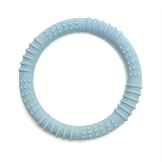 Colorful Silicone Teething Rings for Babies , Blue, Pink and Green