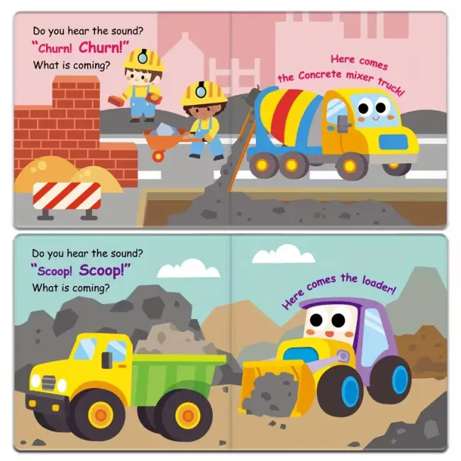 Interactive Lift-the-Flap Engineering Vehicles Board Book