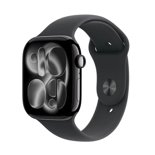 Apple Watch Series 11 46mm Jet Black Aluminium Case GPS Sport Band (M/L) [Black]