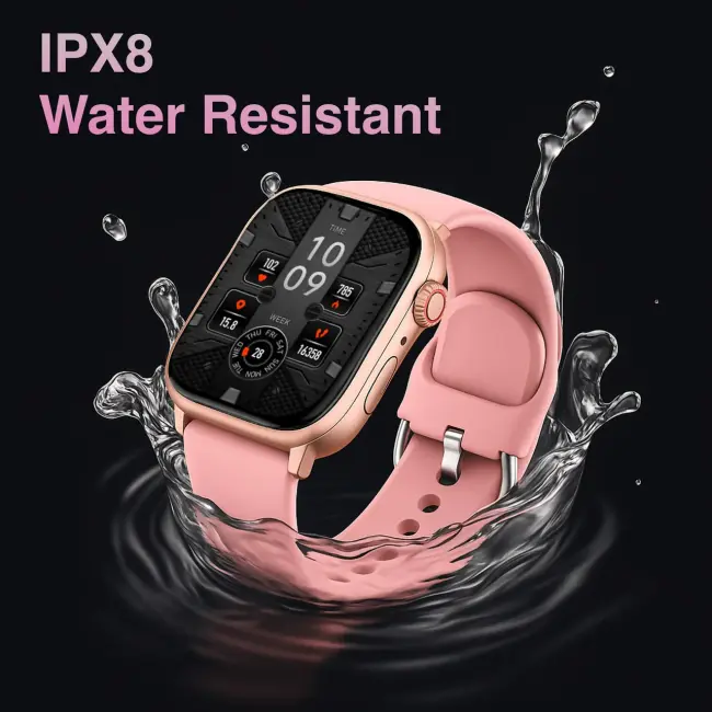 V-Fitness Smart Watch – GPS with 2.1” AMOLED Display (Pink)