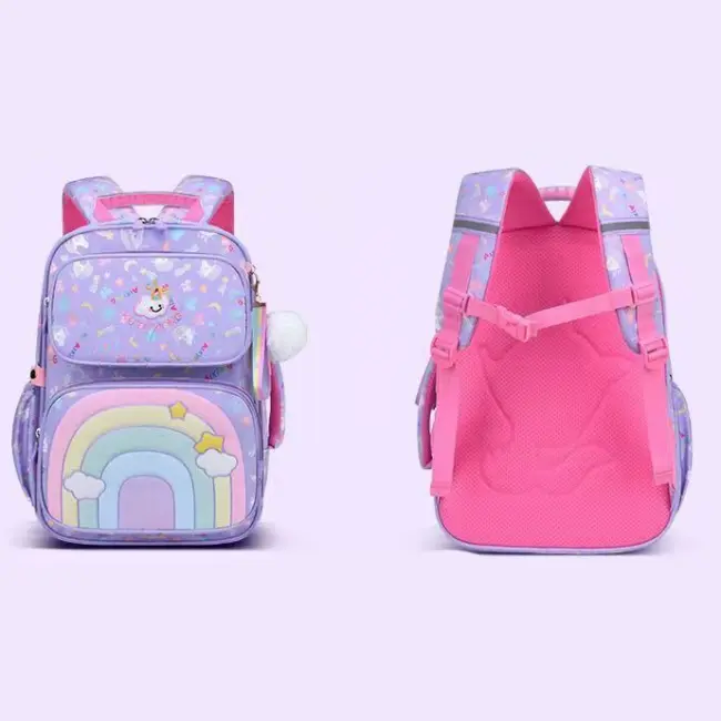 Girls’ School Backpack – Purple -Size (M)