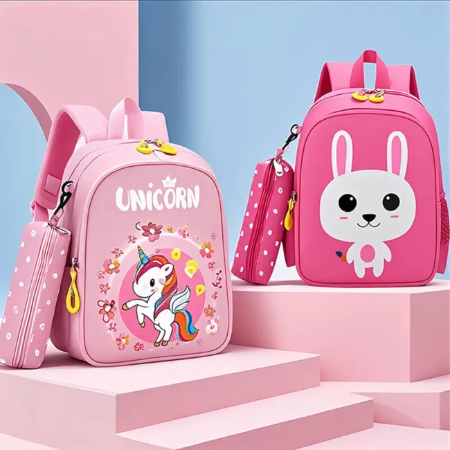 Kindergarten Backpack with Pencil Case (4 Options)