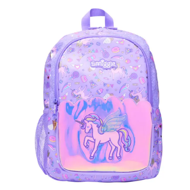 Smiggle Schoolbag -Glossy wings unicorn