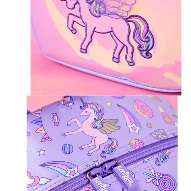 Smiggle Schoolbag -Glossy wings unicorn
