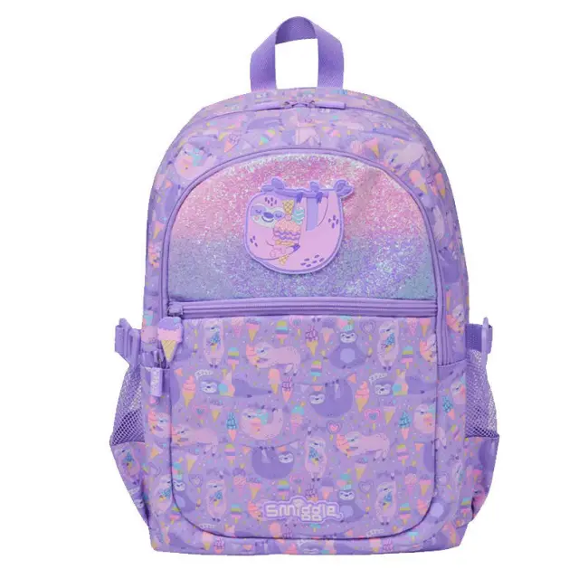 Smiggle Schoolbag – Light Purple Sloth Backpack