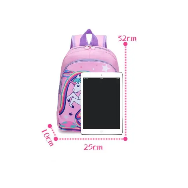 Kindergarten Cute School Bag - Pink/Purple/RoseRed