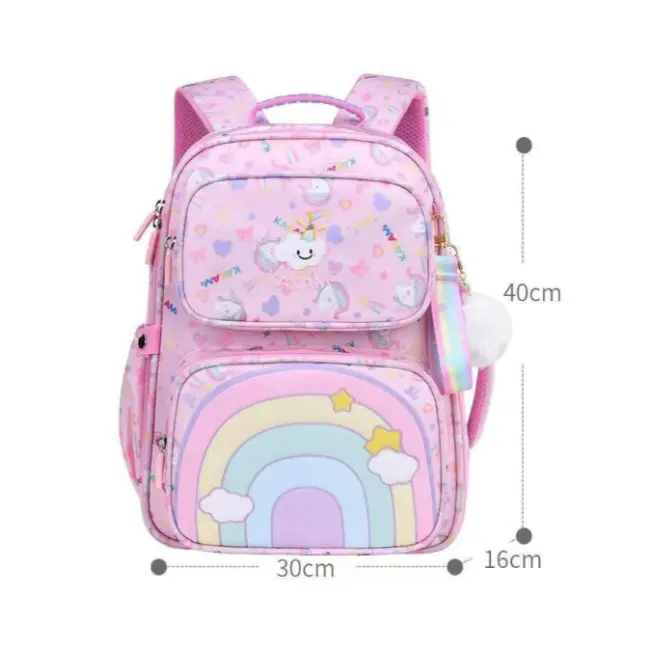Girls’ School Backpack – Pink Size( L)