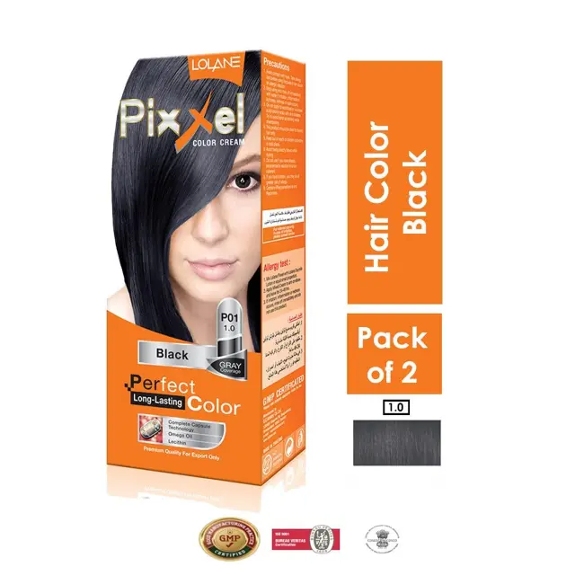 Lolane Pixxel Color Cream – Natural Black (Shade 1.0)