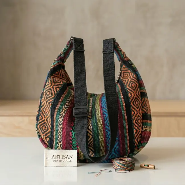 Tribal Style Foldable Crossbody Shoulder Bag