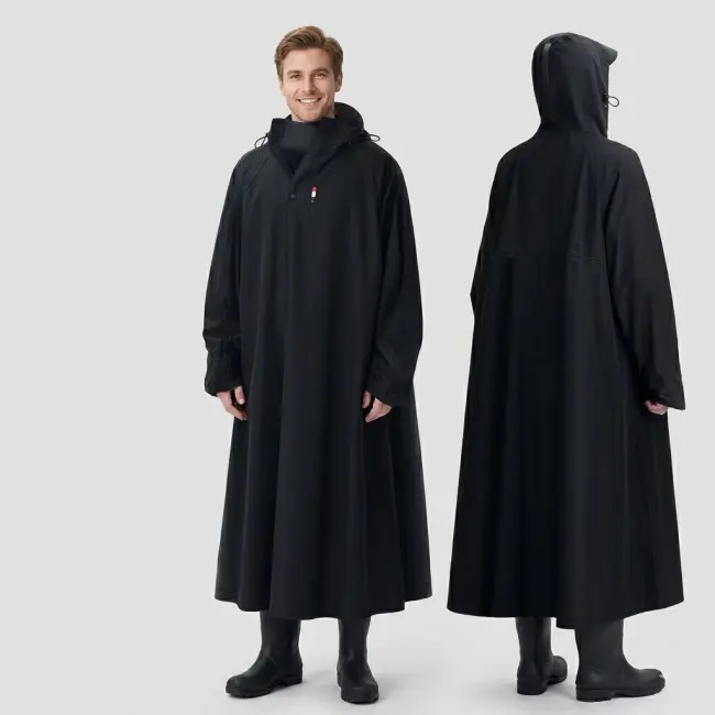 Full Body Rainstorm Protection Riding Poncho Raincoat (Fit for All 150-180cm)