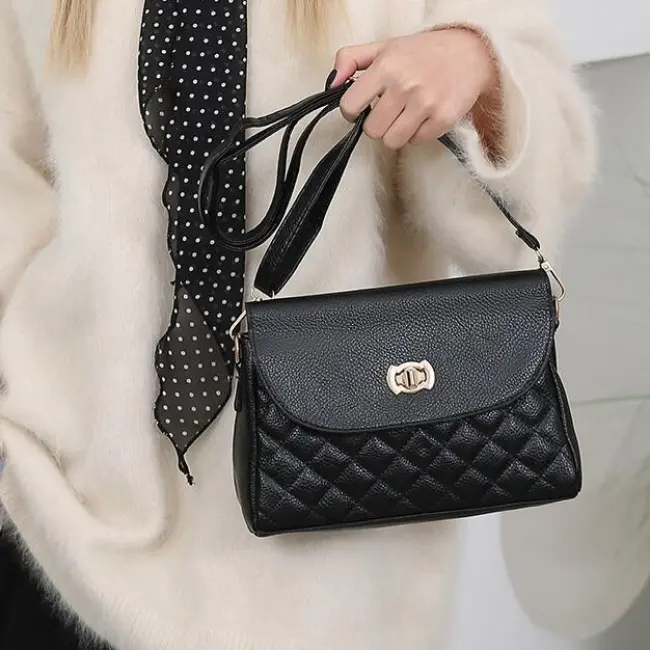 Korean-Style Rhombic Mini Shoulder & Crossbody Phone Bag
